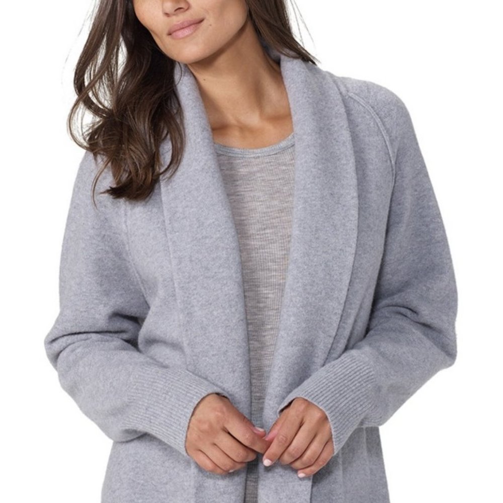 James Perse Shawl Collar Wool Blend Cardigan